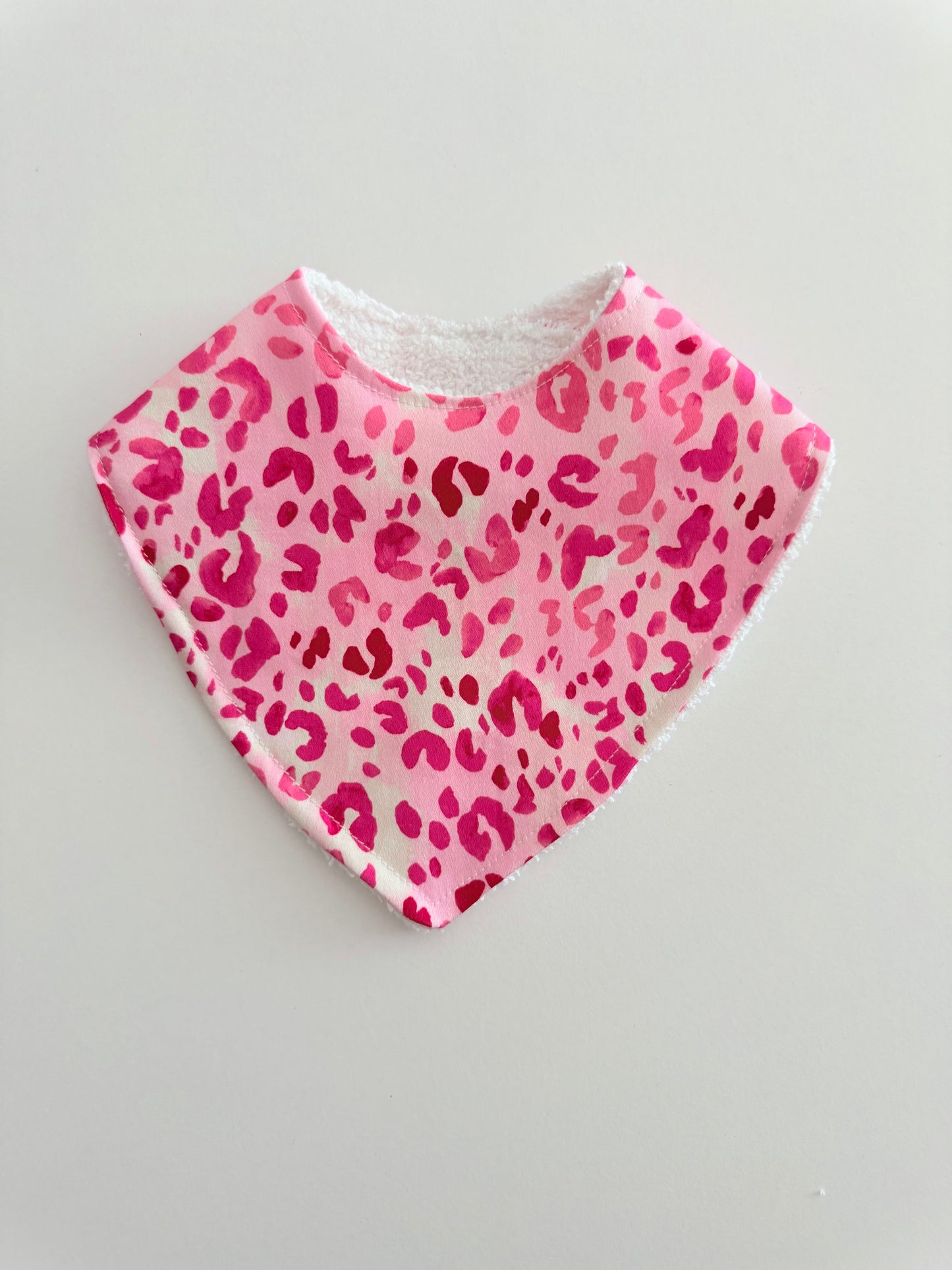 DRIBBLE BIB | PINK LEOPARD