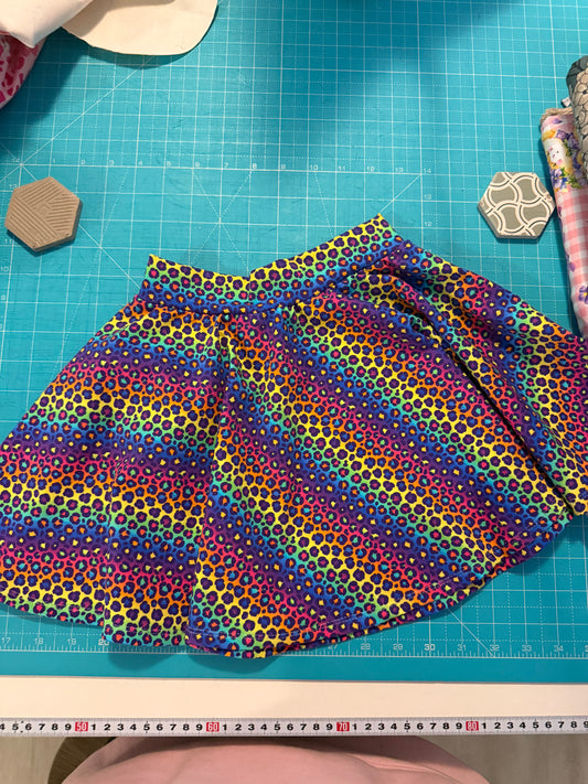 TWIRLY SKIRT | RAINBOW LEOPARD