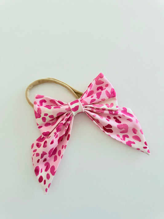 SAILOR BOW | PINK LEOPARD