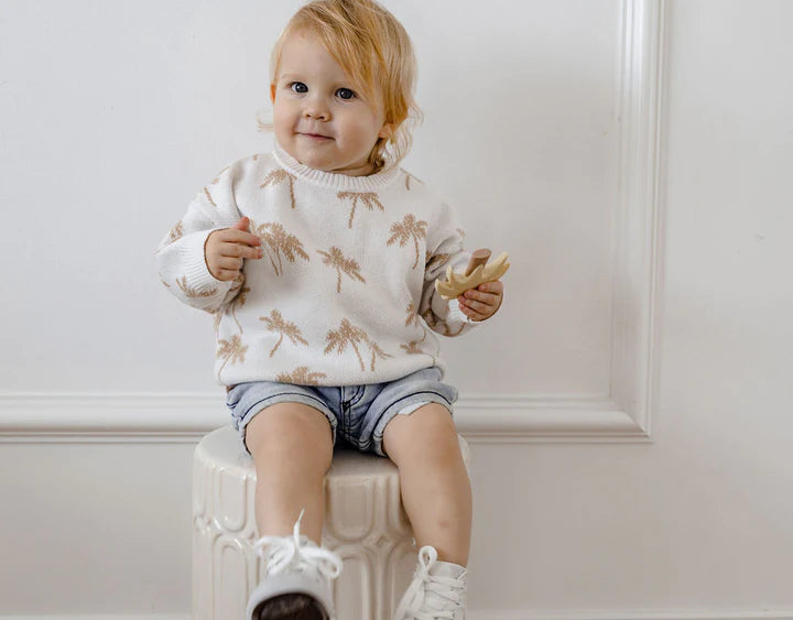 KNIT JUMPER | PALM TREE