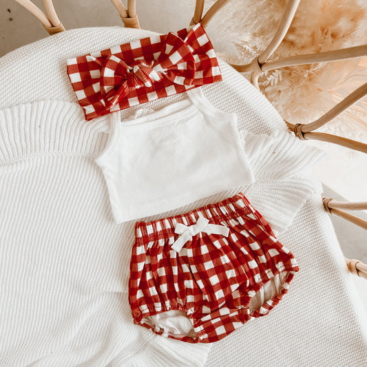 BLOOMERS | RED GINGHAM