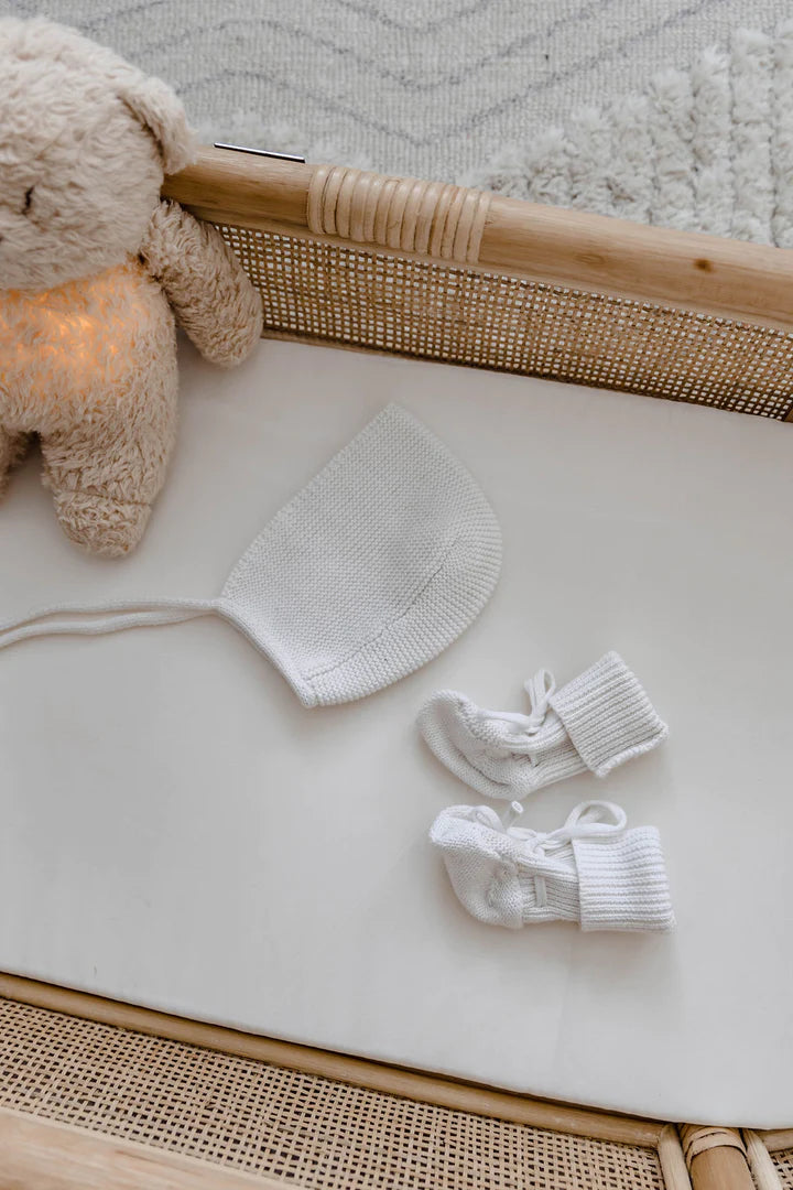 NEWBORN BONNET | WHITE